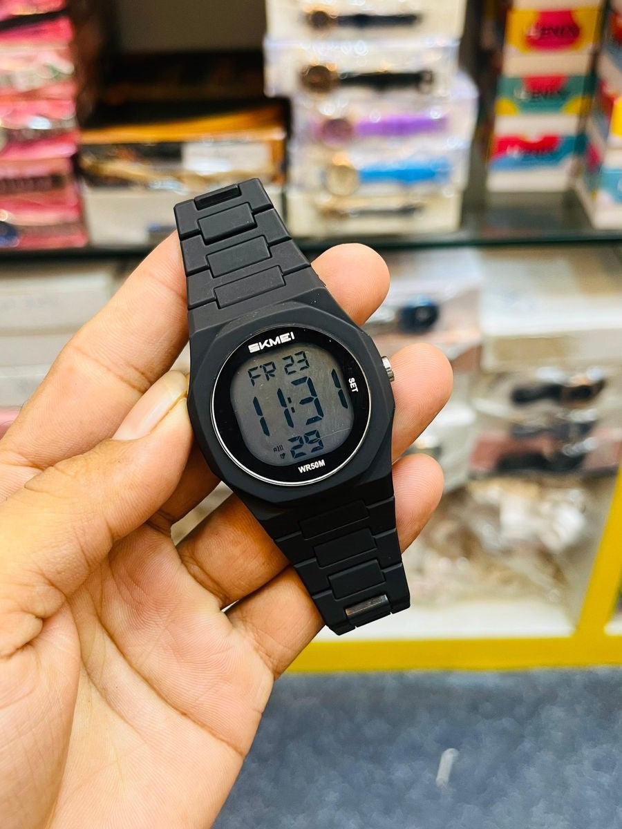 SKMEI Classic Digital Watch – Black Edition