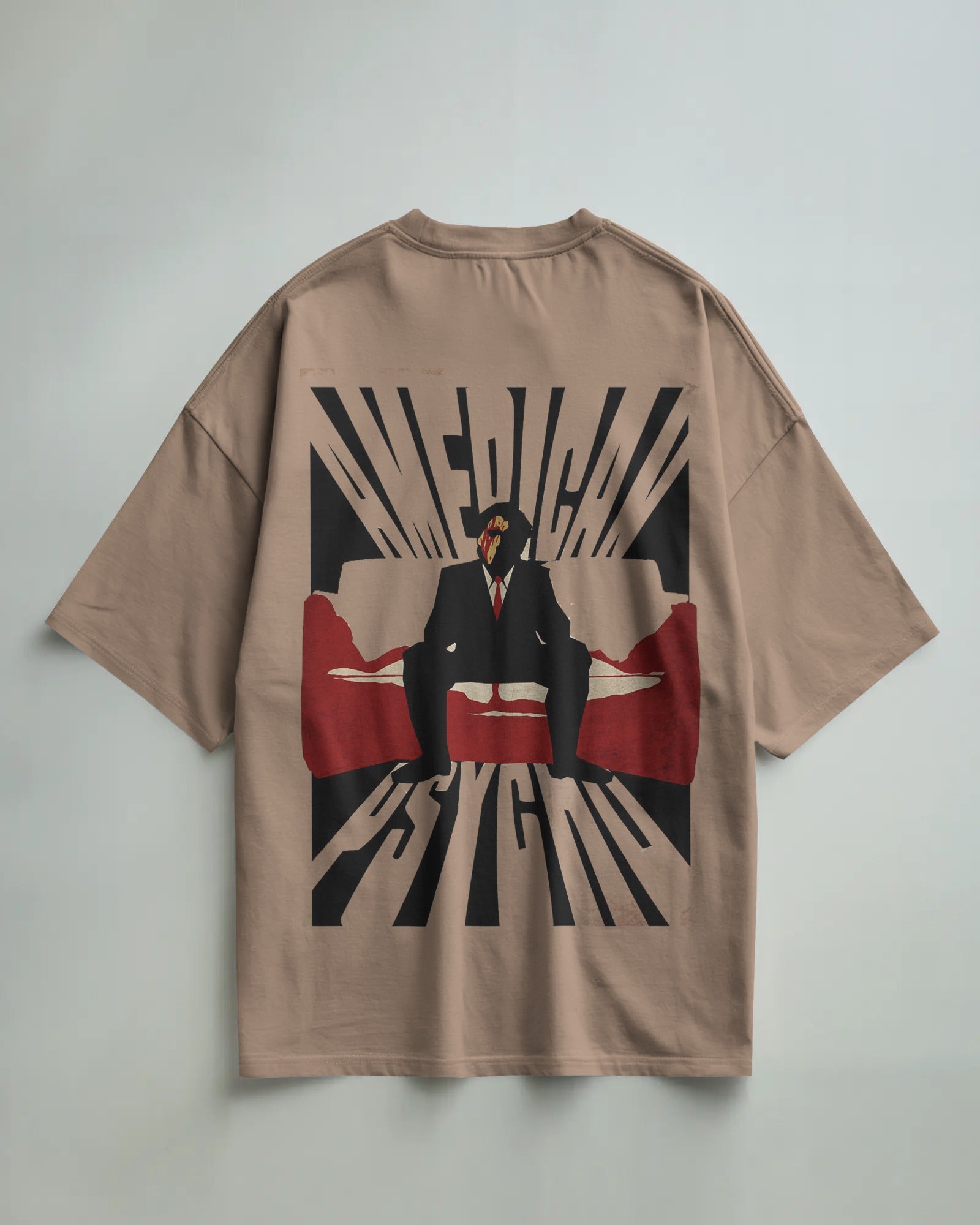 AMERICAN PSYCHO Oversized Five-Sleeve T-Shirt – 240 GSM Heavyweight