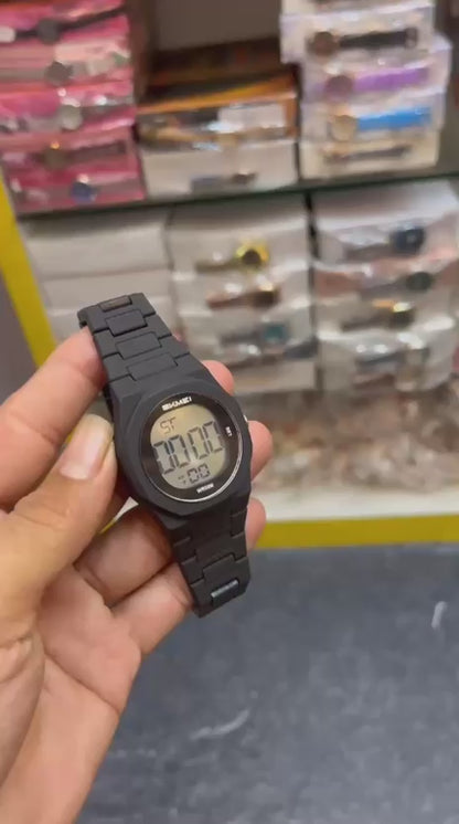 SKMEI Classic Digital Watch – Black Edition
